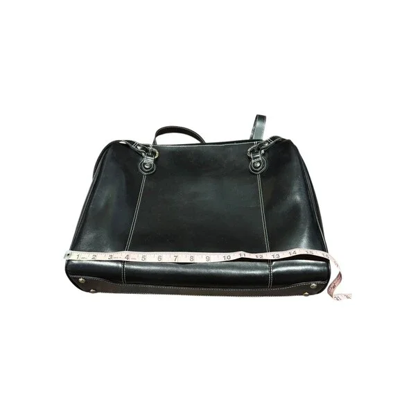 McKlein Glenview Women's Black Leather Inner Pockets Organizer Laptop Briefcase - Picture 7 of 16